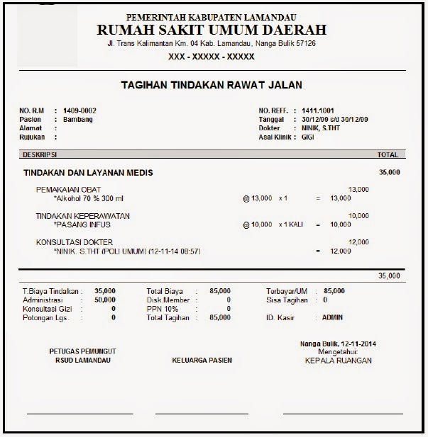 Contoh Kwitansi Kumpulan