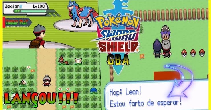 ROM Hack Pokémon Sword e Shield Gba em Português Zurkgp PLAY