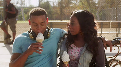 Robert Ri'chard and Imani Hakim in a scene from CHOCOLATE CITY.