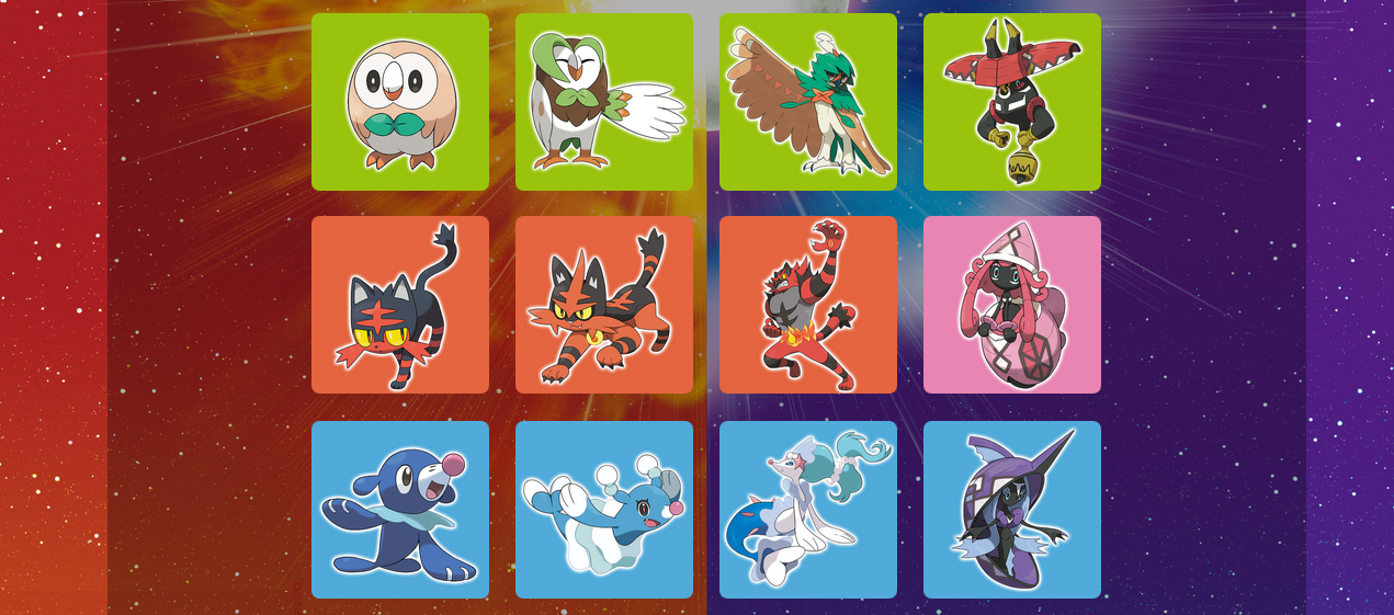 Evolução Final dos Iniciais, Guardiões de Alola e Novos Pokémon