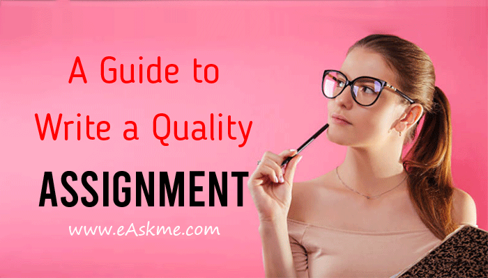 assignment quality