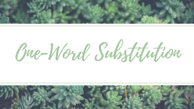 One-Word Substitution