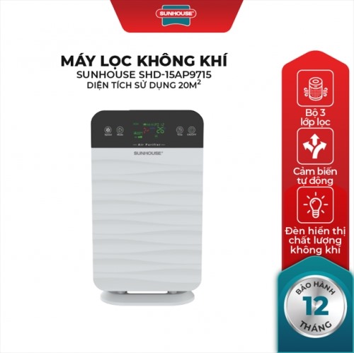 Máy Lọc Không Khí Sunhouse SHD-15Ap9715