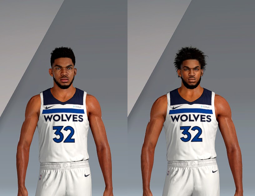 Karl-Anthony Towns Cyberface, Hair and Body Model By James-23 [FOR 2K21]
