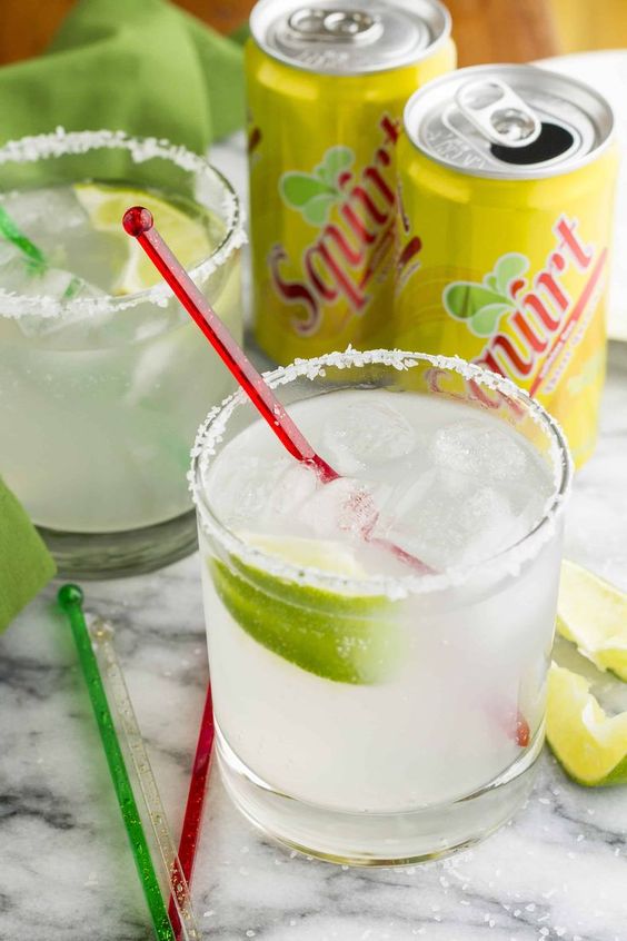 easy paloma cocktail is made with Squirt grapefruit soda Food and Drink