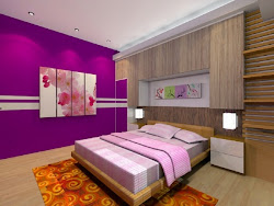 purple bedroom room paint wall colors wooden bedrooms single pink curtains designs combination bed go light interior luxury floor modern