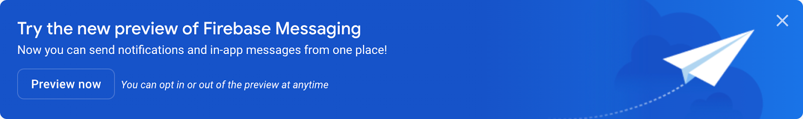 Try a new preview of Firebase messaging