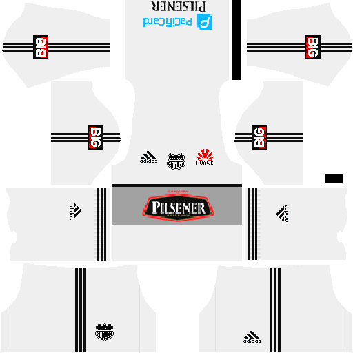 UNIFORMES ECUATORIANOS PARA DREAM LEAGUE SOCCER KIT DE EMELEC PARA