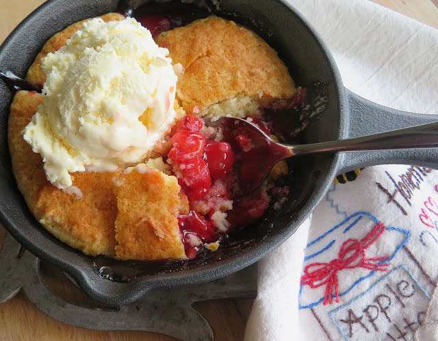 Skillet Cherry Cobbler