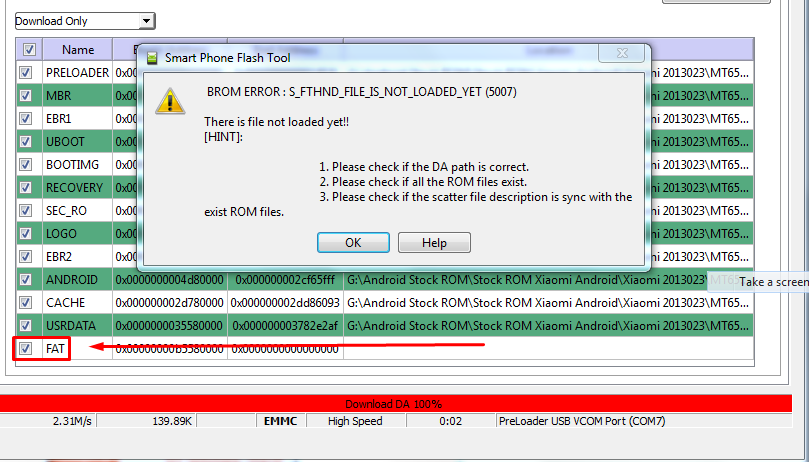 Brom cmd fail. MBR Flash Tool. Планшет mt65 preloader. LG Flash Tool Error. Error Memory SP Flash Tool.