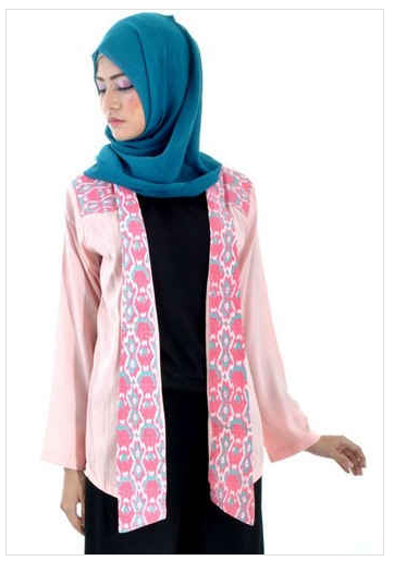 Trend Model  Baju  Batik  Muslim Atasan Wanita  2019