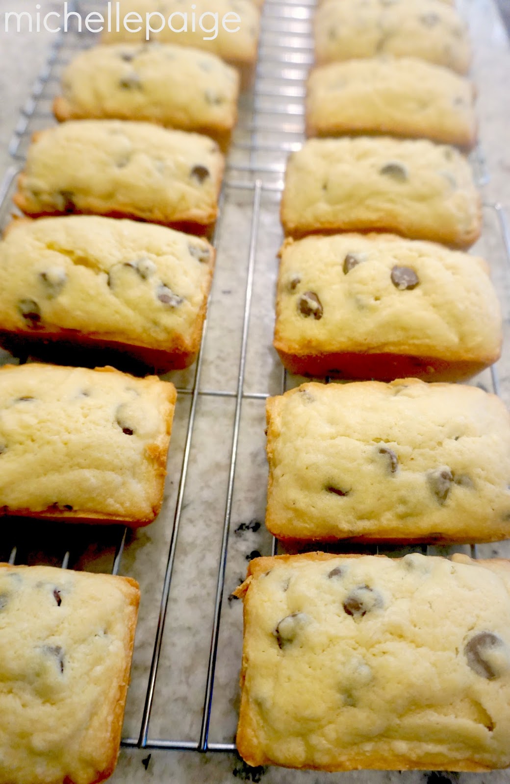 michelle paige blogs Mini Chocolate Chip Loaves in the Best Pan Ever!