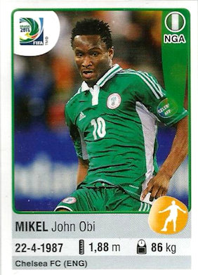 Panini 214 215 216 /& 217 Team Nigeria Confed Cup 2013 Brasilien
