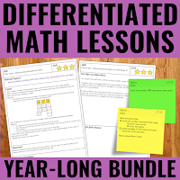 Cover of Differentiated Guided Math Lesson Bundle resource.