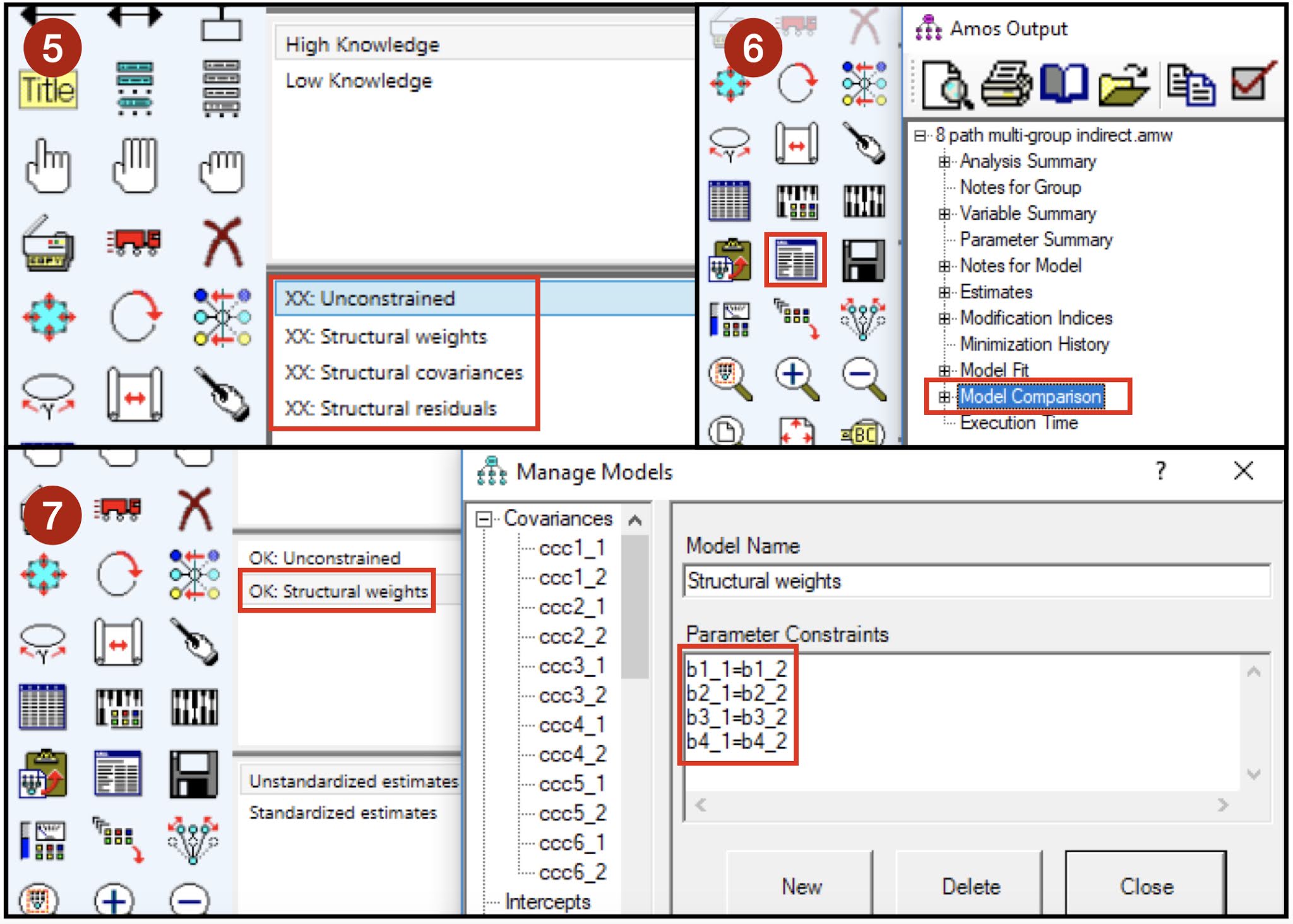 Multigroup Analysis in AMOS