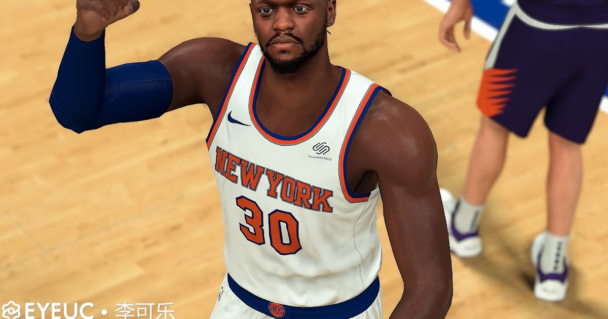 Julius Randle Cyberface, braid Hair and Body Model v2 by
