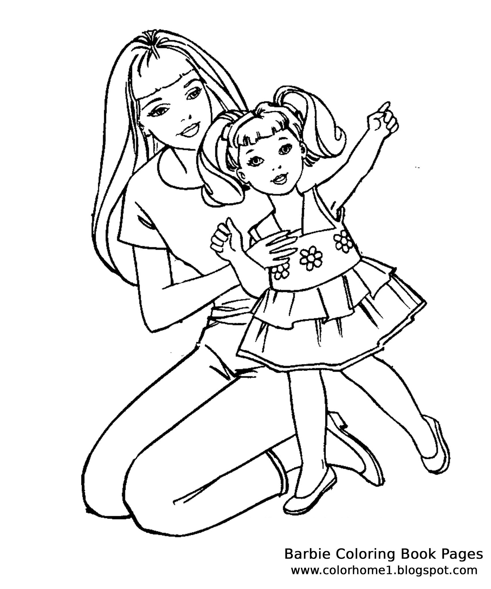 Barbie Coloring Book Pages