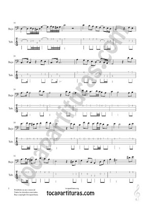 Hoja 2 de 4  Partitura y Tablatura de Pas de Deux para Bajo Eléctrico (Bass Electric) PDF y MIDI