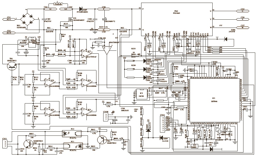 Electro help: DC INVERTER AC – HAIER HSU 18HEA – WIRING DIAGRAM