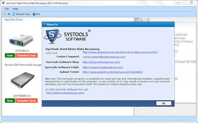 Screenshot SysTools Hard Drive Data Recovery 10.1.0.0 Full Version Screenshot SysTools Hard Drive Data Recovery 10.1.0.0 Full Version