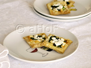 appetizer, puff pastry, asparagus, goat cheese, pine nuts