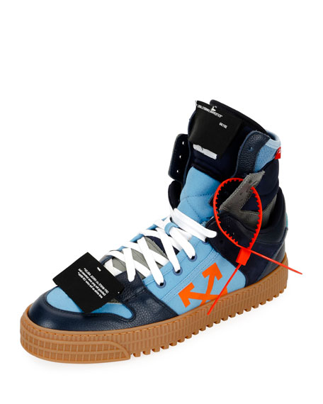 off white high tops blue