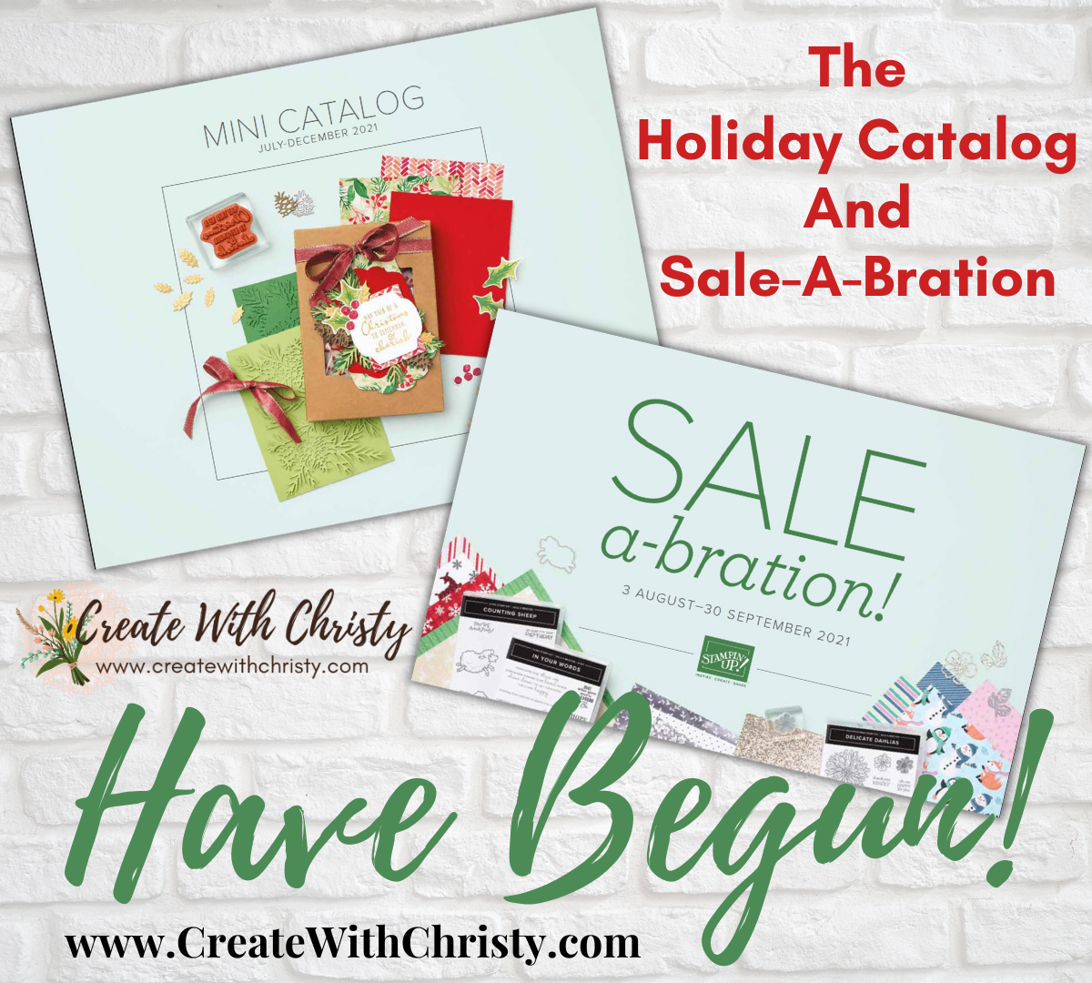 SaleABration and the Holiday Mini Catalog Have Begun! [Create With