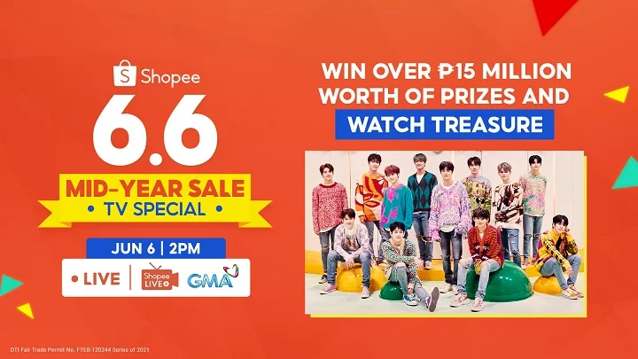 Win over ₱15M worth of Prizes in Shopee 6.6-7.7 Mid-Year Sale TV Special