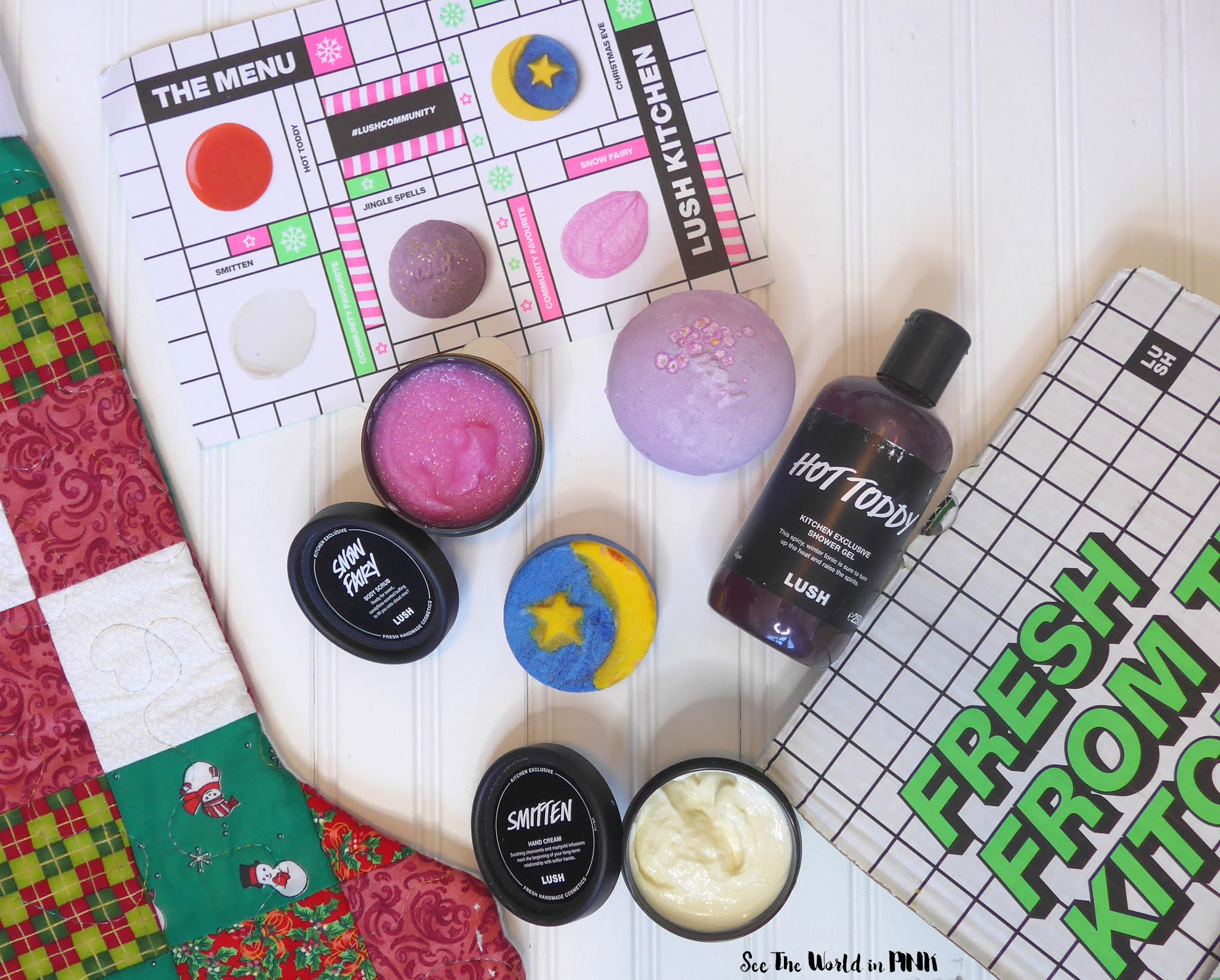 December 2020 Lush Kitchen Subscription Box See the World in PINK