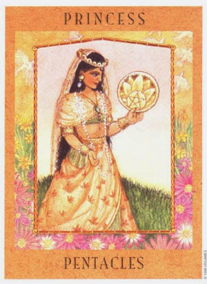 Tarot de las Diosas: Princesa de Oros