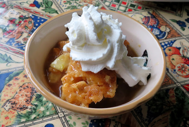 Caramel Apple Self-Saucing Pudding
