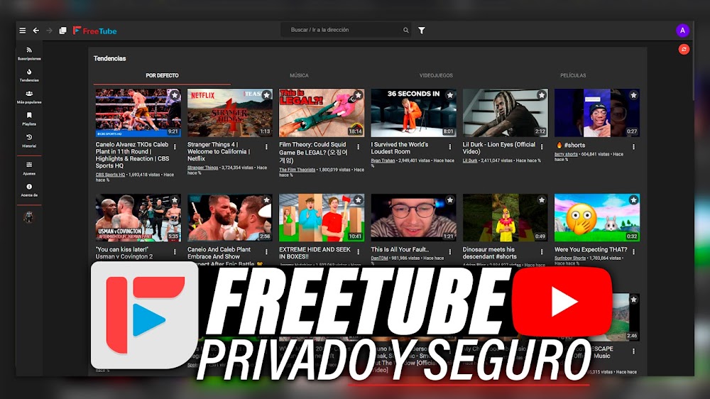 Que es FreeTube? Youtube Privado para PC