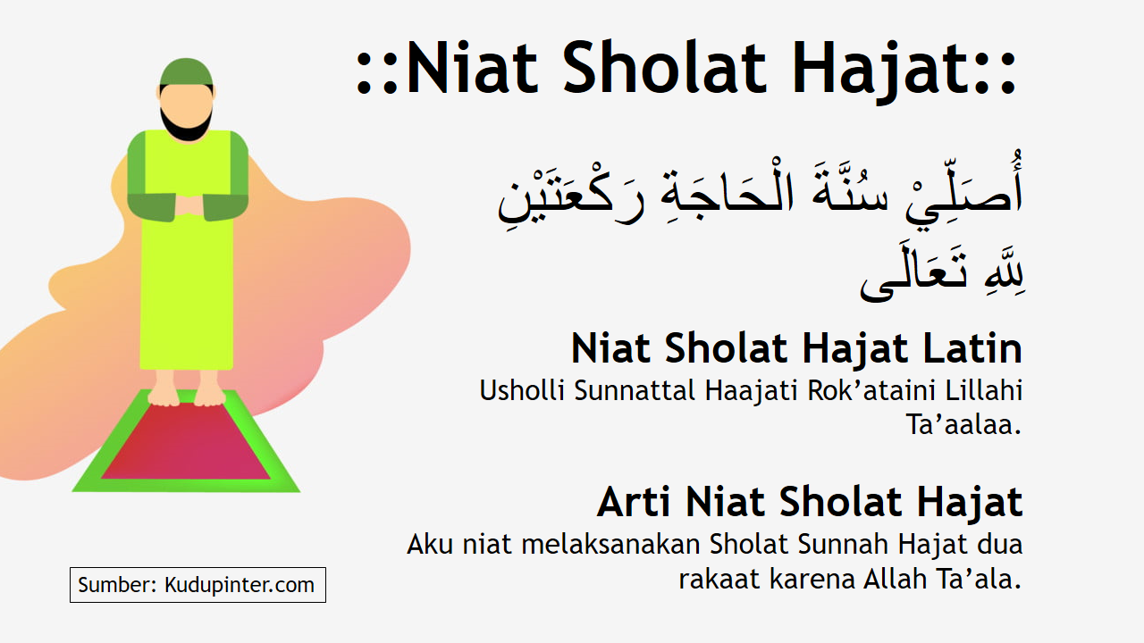 Niat sholat hajat dan cara melakukannya