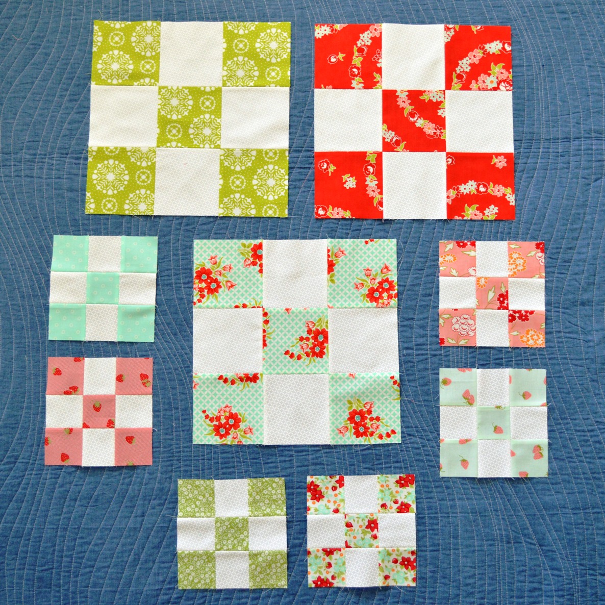 Happy Quilting Threadology QAL Nine Patch Blocks
