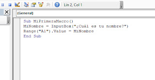 Funcion Inputbox vba Excel