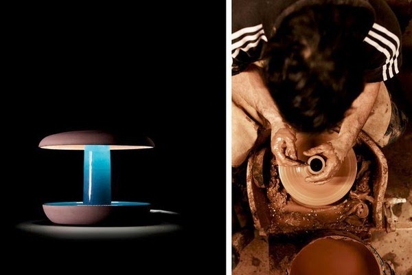 Mushroom, mushroom, JEAN LOUIS OF LAMP IRATZOKIPER TERRACCOTA TOP