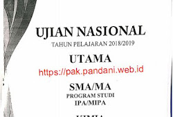 Soal Un Kimia Sma Ipa Tahun 2019 Dan Pembahasan Blog Pak Pandani