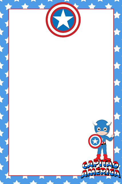 Captain America Baby: Free Printable Invitations and Party Printables.