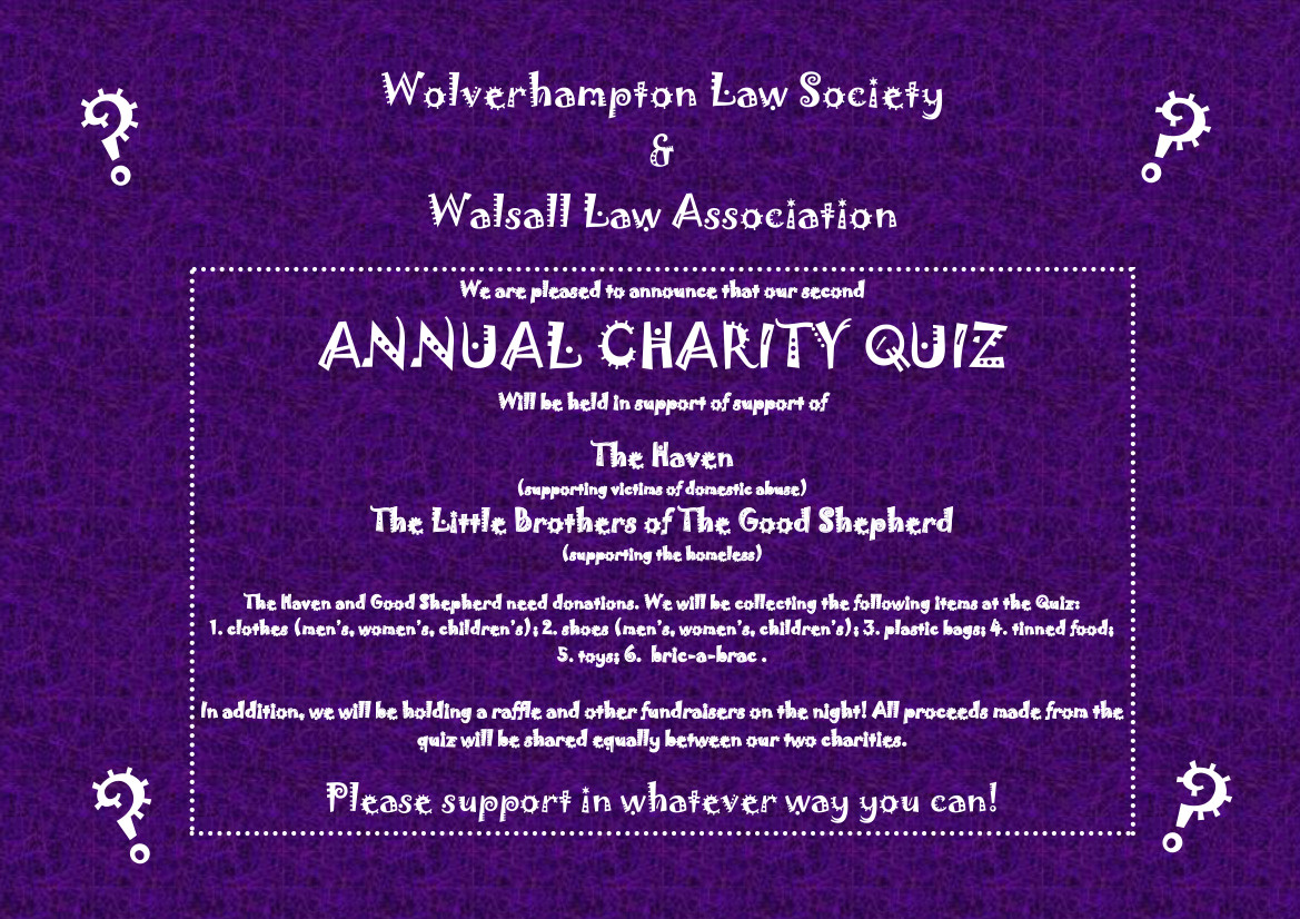 Wolverhampton Law Society Wolverhampton Law Society and Walsall Law