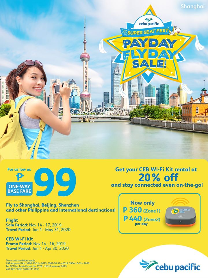Manila Shopper: Cebu Pacific Payday Flyday SALE: Nov 2019