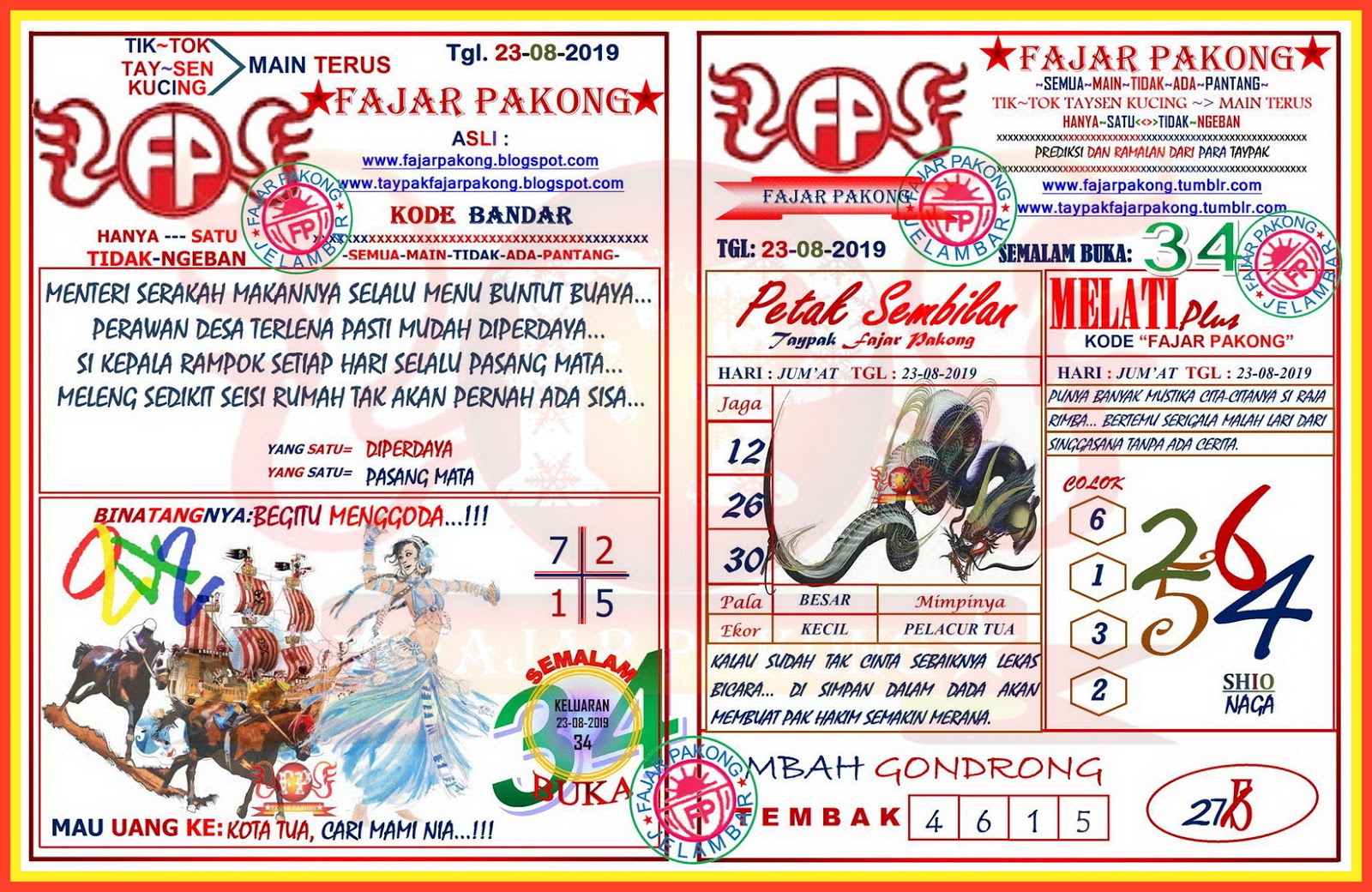 16+ Prediksi Fajar Pakong Sdy Hari Ini