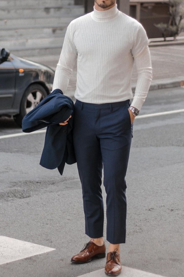 Ways to wear turtle neck men's | Turtle neck outfits - TIPTOPGENTS | By ...