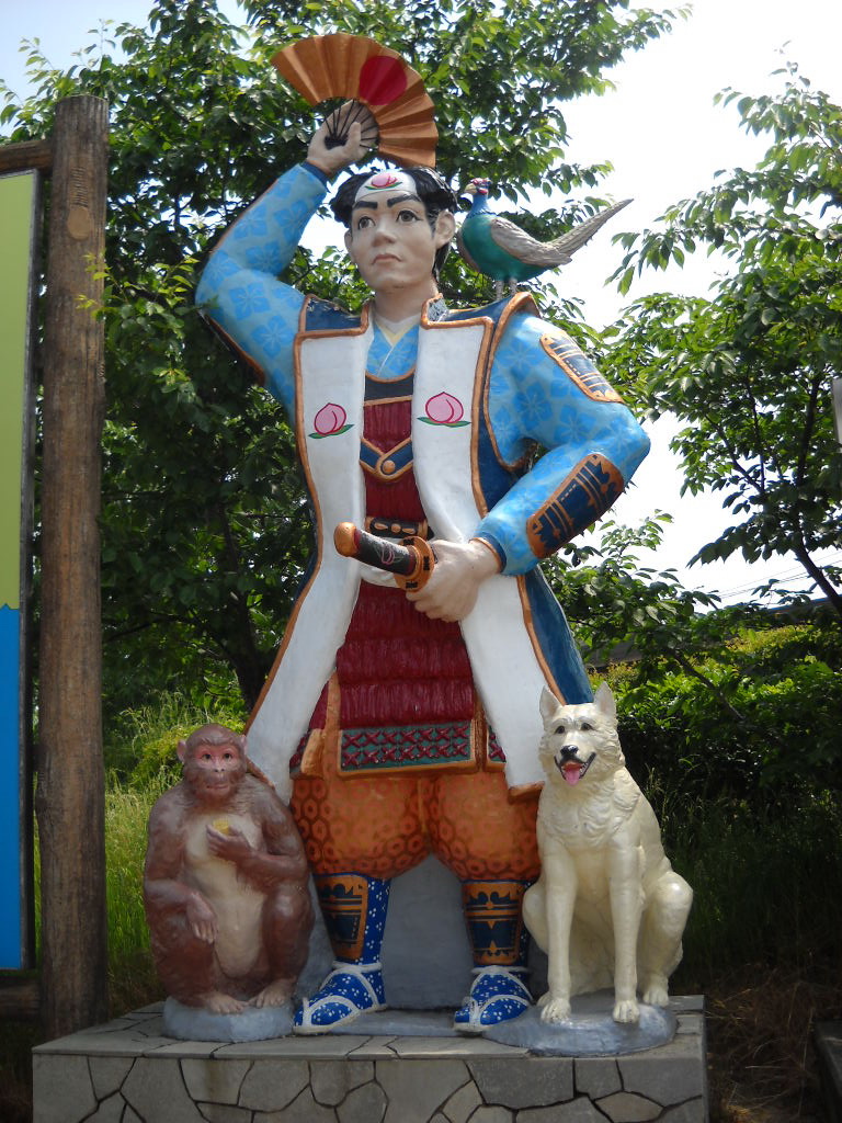 Daily Glimpses of Japan Momotaro Statue In Okayama