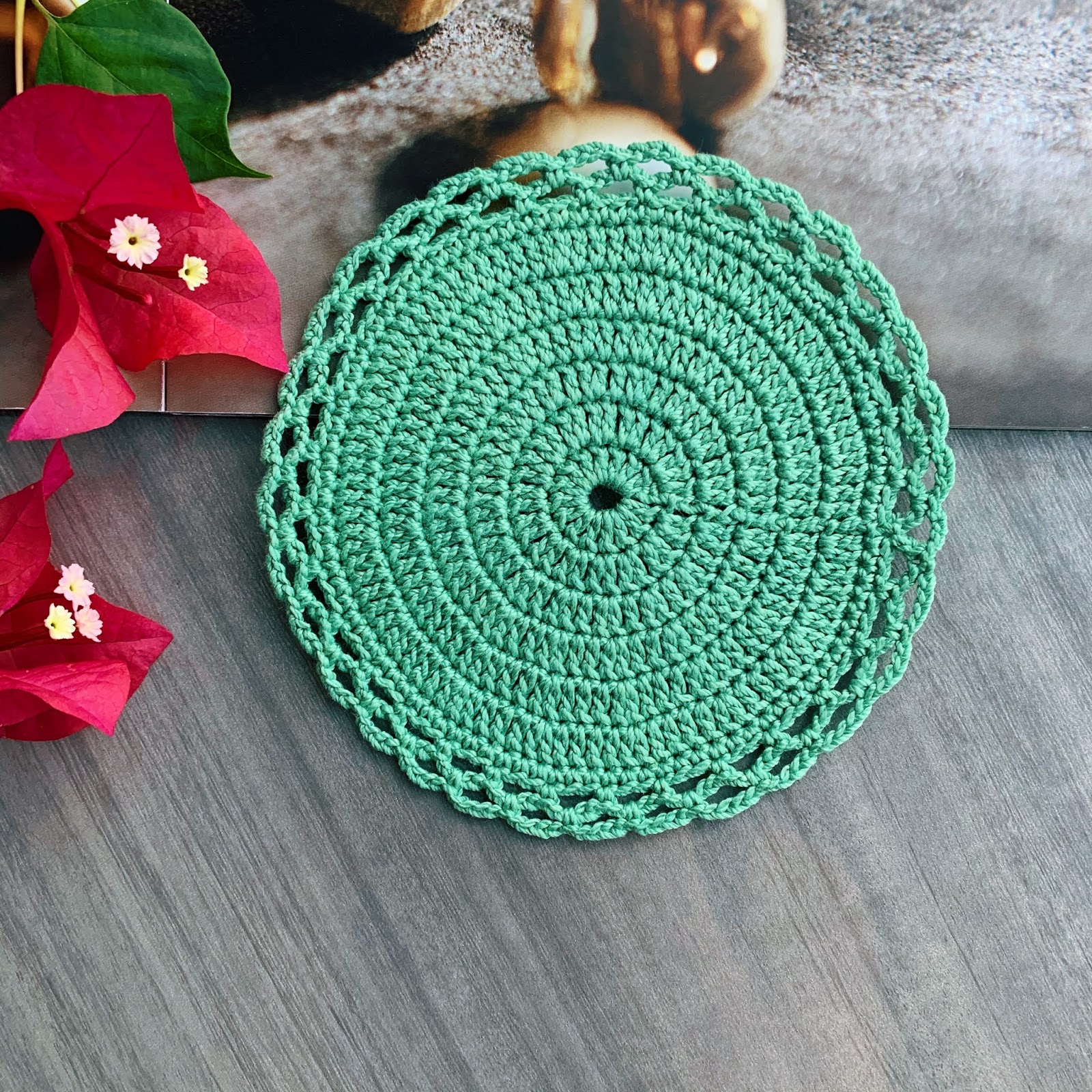 CrochetbyMariana Green/olive crochet doily, Handmade doily, Crochet