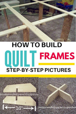 homemade quilt frames