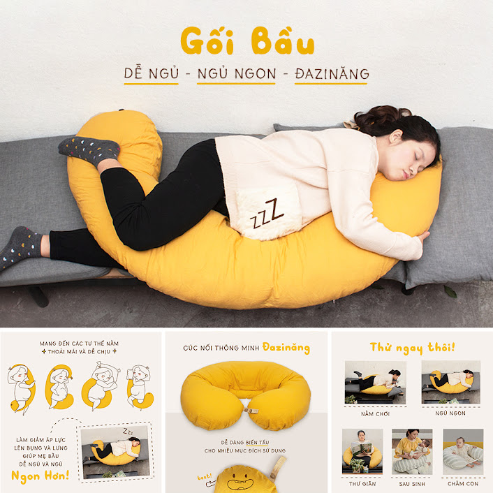 [A159] Tại sao nên chọn gối bầu đậu khuyết cho quá trình mang bầu?