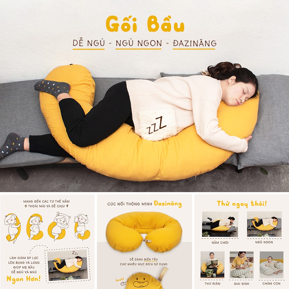 [A159] Có nên mua gối cho bà bầu giá rẻ? Địa chỉ mua gối bầu uy tín