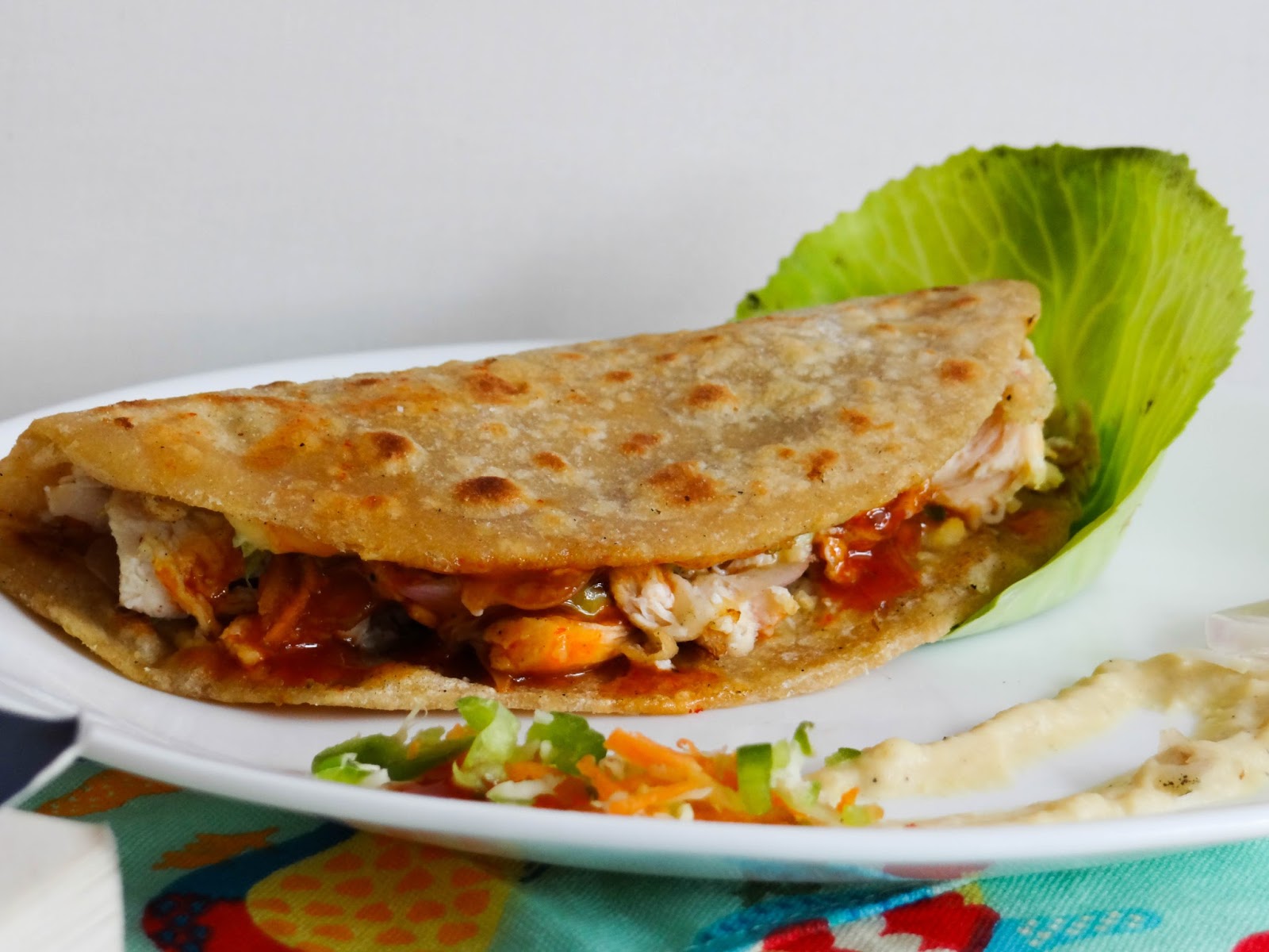 ALL IN Roti Wrap with Watermelon Juice