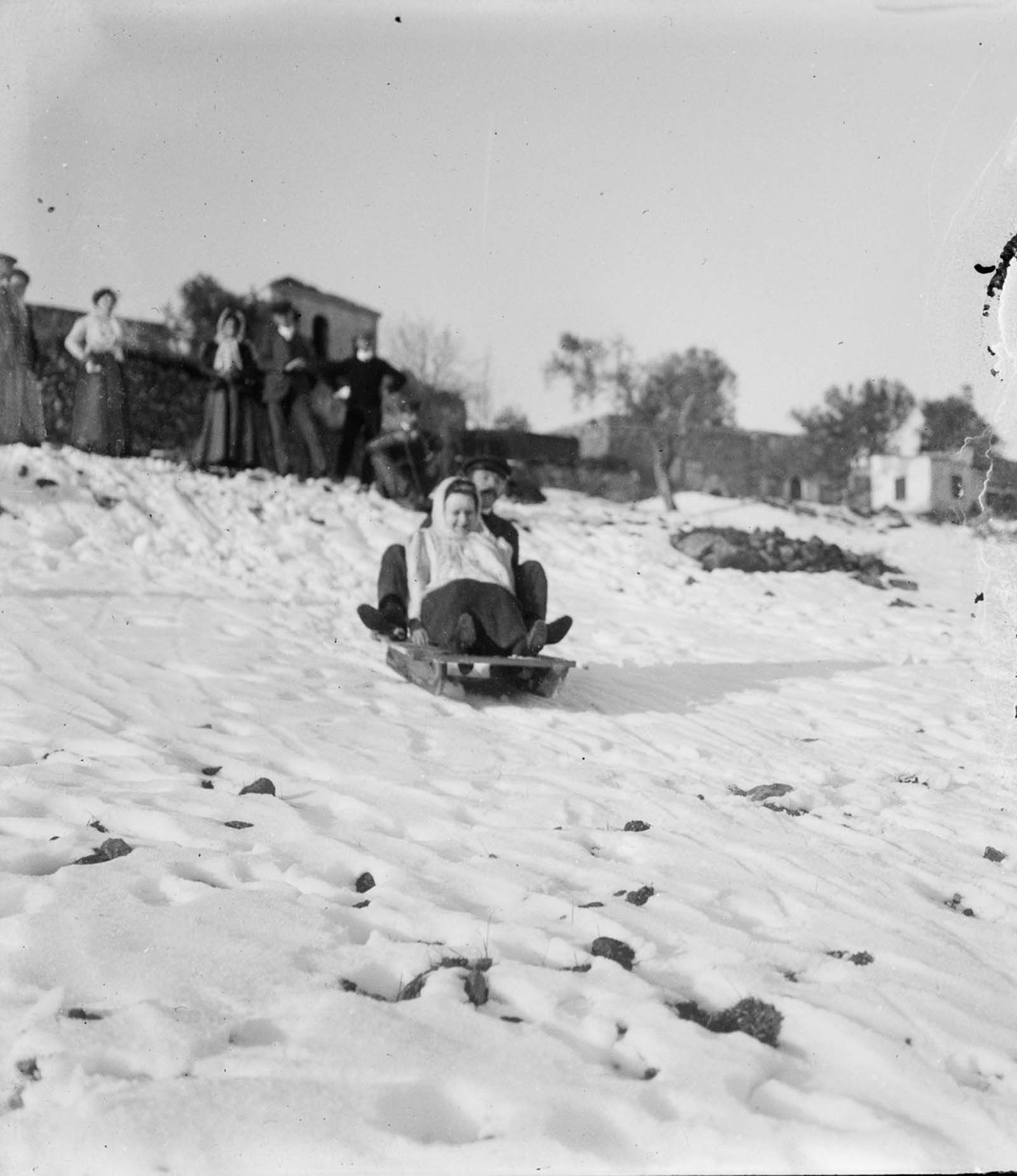 Jerusalem in snow, 1921