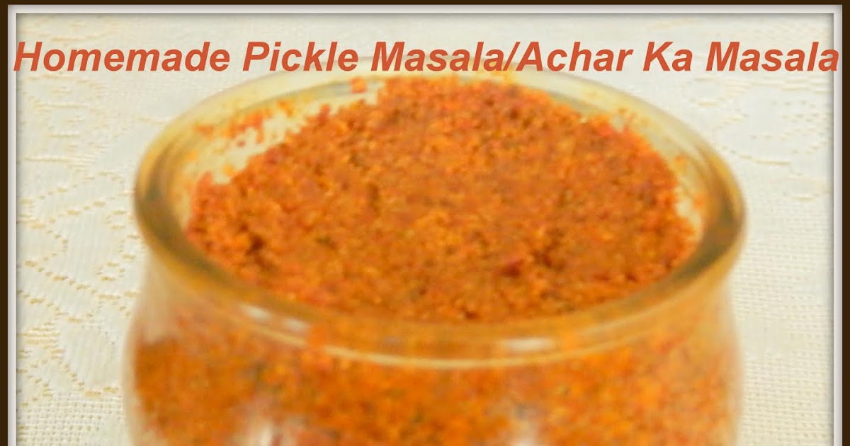Homemade Pickle Masala/Achar Ka Masala Sneha's Recipe
